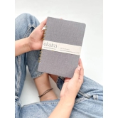 Handcrafted Sustainable A5 Wire Bound ruled 100 GSM paper Journal by Ekatra