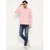 Wild West Cotton Blend Regular Fit Printed Full Sleeves Mens Polo T Shirt - Pink ( Pack of 1 ) - None