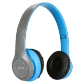 UGPro UGP-47 2 in 1 3.5 mm Bluetooth Headphone Over Ear 4 Hours Playback Adjustable length IPX4(Splash & Sweat Proof) Blue