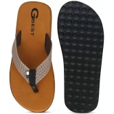 GBest - Tan Men's Thong Flip Flop - None