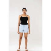 Sky Blue Women Shorts-M