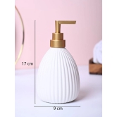 White Purity Soap Dispenser - Cylindrical Shape