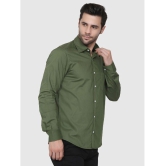 liferoads - Olive 100% Cotton Regular Fit Men's Casual Shirt ( Pack of 1 ) - None