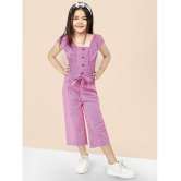 Naughty Ninos - Pink Cotton Girls Jumpsuit ( Pack of 1 ) - None