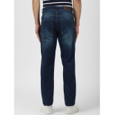 UrbanMark Men Slim Fit Dark Blue Whisker Wash Stretchable Jeans - None