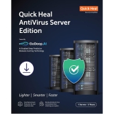 Quick Heal Antivirus Server Latest Version - 1 Server, 3 Years (Email Delivery in 2 hours- No CD)