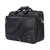 Leather World Office Laptop bag Black P.U. Office Bag