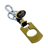 Americ Style Ford Golden Metal Swinging Logo Locking Locking Key Chain  (Gold)