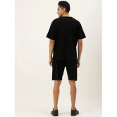 Bene Kleed Cotton Oversized Fit Solid Half Sleeves Mens T-Shirt - Black ( Pack of 1 ) - None