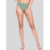 ILRASO - Green Poly Cotton Solid Women's Bikini ( Pack of 1 ) - None