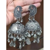 Samridhi DC Silver Jhumki Earrings ( Pack of 1 ) - Silver