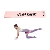 SLOVIC Fabric Resistance Band (X-Light) |Resistance Mini Loop Bands for Workout for Men, Women with Exercise Bands Workout Guide - Pink