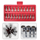 Antiqa-46Pcs Wrench Socket Screwdriver Set For Car/Motorcycle & Home Repairing Tool Kit