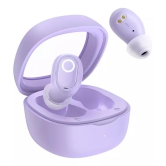 VEhop Super Mini Buds In Ear True Wireless (TWS) 25 Hours Playback IPX4(Splash & Sweat Proof) Low Latency,Powerfull bass -Bluetooth V 5.2 Purple