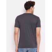 Lycos - Cotton Blend Regular Fit Charcoal Grey Men's T-Shirt ( Pack of 2 ) - None