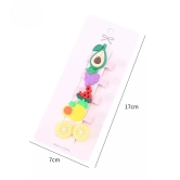 Mini Fruit Multi Color Hair Clips (Set of 2)