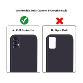 Case Vault Covers - Black Silicon Plain Cases Compatible For Samsung Galaxy A13 4G ( Pack of 1 ) - Black