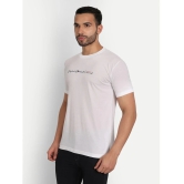 Zeffit - White Cotton Blend Regular Fit Mens T-Shirt ( Pack of 1 ) - None