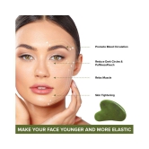 Mars by GHC Jaderoller_1 jade roller with gua sha | face toning & serum application| For men & women Massager (Green)