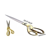 Dkuy Beautiful Golden Handle Scissor 10.5 inch For cutting clothes and Fabrics