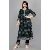 Smien - Green Straight Rayon Womens Stitched Salwar Suit ( Pack of 1 ) - None