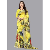 Anand Sarees - Yellow Georgette Saree With Blouse Piece ( Pack of 1 ) - Yellow