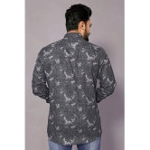 Anand Cotton Blend Regular Fit Printed Full Sleeves Mens Casual Shirt - Grey ( Pack of 1 ) - None