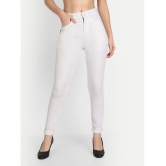 AngelFab - White Denim Skinny Fit Womens Jeans ( Pack of 1 ) - None