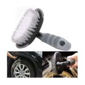 HOMETALES - Wheel Tire Rim Scrub Brush Hub Clean Wash Useful Brush Car Truck Motorcycle Bike Washing Cleaning Tool for car accessories(Pack of 1)