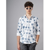 Paul Street Polyester Slim Fit Printed Full Sleeves Mens Casual Shirt - Blue ( Pack of 1 ) - None