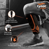 TYNOR Calf and Shin Support Air Pro, 1 Unit (Colour - ORANGE, Size - L) by Total Sporting And Fitness Solutions Pvt Ltd