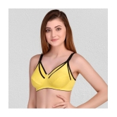 Desiprime - Yellow Cotton Solid Womens Maternity Bra ( Pack of 1 ) - 44B