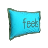 HugsnRugs - Regular Blue Cotton Pillow Covers 60*40 ( Pack of 1 ) - Blue