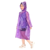 Goodluck Girls Dotted Pattern Raincoat Full Sleeve - 9 Years