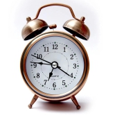 E-DEAL Analog Vintage Twin Bell copper Table Alarm Clock - Pack of 1