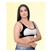 haya fashion Pack of 2 Cotton Non Padded Womens Everyday Bra ( Multicolor ) Rima Sports D706 - None