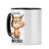 Silently Judging Coffee Mug-Light Blue