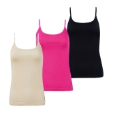 Outflits Cotton Smoothing Cami Shapewear - Pack of 3 - L