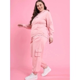 AUSTIVO Pink Printed Joggers Top Set - None