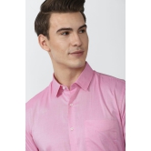 Men Pink Regular Fit Formal Full Sleeves Formal Shirt