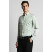 Men Green Slim Fit Formal Full Sleeves Formal Shirt