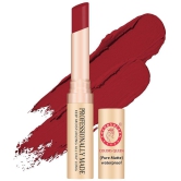 Colors Queen Beauty Lips Non Transfer Pure Matte Lipstick (Rich Red) (4g)