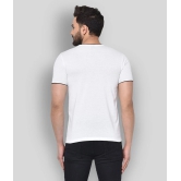 Glito - White Cotton Blend Regular Fit Mens T-Shirt ( Pack of 1 ) - None