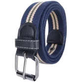 Zacharias - Blue Canvas Mens Casual Belt ( Pack of 1 ) - None