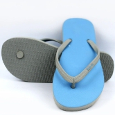 Cornflower Blue & Grey Flip-Flops (Women)