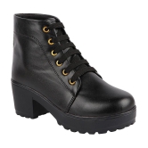 Shoetopia - Black Women''s Ankle Length Boots - None