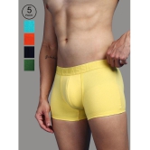 ONN - Multicolor Cotton Mens Trunks ( Pack of 5 ) - None