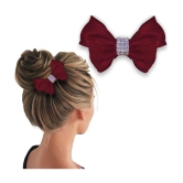 Lykaa Korean Style Hair Bows Barrette Hair Accessories For Girls And Women (Pack of 1) Red - Red