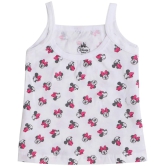 MINNIE & FRIENDS GIRLS VEST DORI NECK SLEEVELESS SOLID ASSORTED Pack Of 4 - None