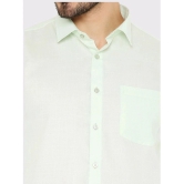 Maharaja Cotton Blend Slim Fit Solids Full Sleeves Mens Casual Shirt - Green ( Pack of 1 ) - None